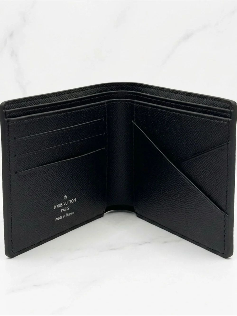 Louis Vuitton Men's Monogram Canvas Card Holder Wallet - Black M61695
